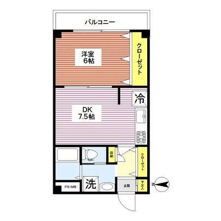 イーストハイムT＆Tの物件間取画像